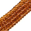 Transparent Glass Beads Strands GLAA-Q114-01A-A14-1