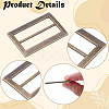 20Pcs Alloy Belt Buckles FIND-CL0001-37AB-6