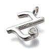 Brass Micro Pave Cubic Zirconia Pendants KK-B132-12P-Z-2