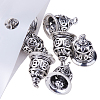 10Pcs Antique Silver Brass Christmas Bell Charms Pendants for Jewelry Making Antique Size 15x11mm KK-PH0001-02AS-2