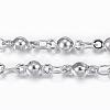 Tarnish Resistant 304 Stainless Steel Bar Link Chains CHS-H009-20P-1