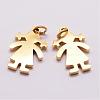 Ion Plating(IP) 316 Surgical Stainless Steel Pendants STAS-K116-01G-B-1