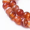 Natural Striped Agate/Banded Agate Beads Strands G-G582-4mm-59-3