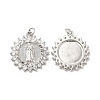 Brass Micro Pave Cubic Zirconia Pendants KK-E068-VB090-1