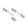 Non-Tarnish 304 Stainless Steel Screw Clasps STAS-F245-01P-2