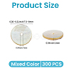 300Pcs Flat Round Natural Akoya Shell Beads SHEL-PA0001-09-2