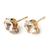 Ion Plating(IP) 304 Stainless Steel Stud Earring Findings X-STAS-M315-02G-04-3