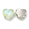 Mocha Fluorescent(MI) Heart Sew on Rhinestone GGLA-C001-01A-P04-2