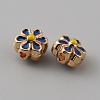 Light Gold Tone Alloy Enamel Beads LS-ENAM-WH0057-43B-1