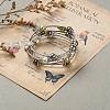 Five Loops Fashion Wrap Bracelets BJEW-JB05512-01-6