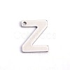 Tarnish Resistant 304 Stainless Steel Letter Charms STAS-O072-Z-1