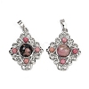 Natural Rhodonite Pendants G-Z077-01P-11-1
