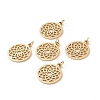 PVD Vacuum Plating 304 Stainless Steel Pendants STAS-S105-T523G-3