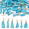 50Pcs Dyed Natural Howlite Pendants PALLOY-AB00142-1