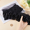 2 Yards 3 Layer Pleated Chiffon Lace Trim OCOR-GF0003-32-3