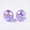 Transparent Plastic Beads OACR-S026-6mm-05-2