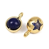 Natural Dyed Agate Pendants KK-A257-20G-4