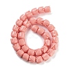 Synthetic Coral Flower Rose Beads Strands CORA-U001-01B-02-2
