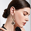 16Pcs Brass Stud Earring Findings KK-BC0008-35-5