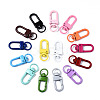 Spray Painted Eco-Friendly Alloy Swivel Snap Hooks Clasps PALLOY-T080-02-NR-2