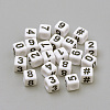Opaque Acrylic European Beads SACR-S298-1