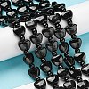 Natural Black Tourmaline Beads Strands G-C062-A01-01-2