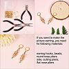 Brass Huggie Hoop Earring Findings KK-L179-04G-10