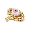 Brass Micro Pave Cubic Zirconia Pendants KK-B059-44G-4