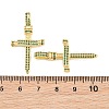 Brass Micro Pave Green Cubic Zirconia Pendants CU-CBA7E9C-12A-G-3