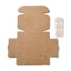 30Pcs Eco-Friendly Square Folding Kraft Paper Gift Box CON-CJ0001-15-1