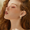 32Pcs 2 Colors Alloy Stud Earring Findings FIND-BBC0004-34-4