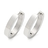304 Stainless Steel Oval Hoop Earrings for Women EJEW-C096-66P-2