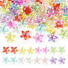 80Pcs 8 Colors Acrylic Bead Caps MACR-TA0002-01-2