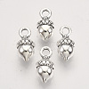 Tibetan Style Alloy Pendants TIBEP-T009-36AS-RS-1