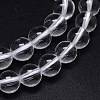 Round Natural Grade AA Quartz Crystal Beads Strands G-H1648-8mm-01N-AA-2