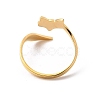 304 Stainless Steel Open Cuff Rings LS-RJEW-Q808-02F-G-3