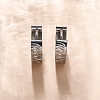 304 Stainless Steel Polishing effect Hoop Earrings EJEW-M001-14P-5