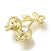 Alloy Rhinestone Pandants ENAM-B025-03G-02-2