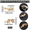 40Pcs Brass Bead Tips KK-BBC0010-54-2