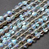 Synthetic Moonstone Beads Strands G-F143-6mm-03-1