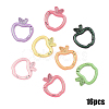 16Pcs Spray Painted Alloy Spring Gate Rings FIND-YW0010-84-1