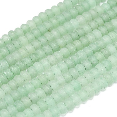 Natural Green Aventurine Beads Strands G-P575-A02-6x4mm-04-1