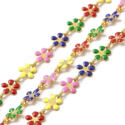 Ion Plating(IP) Handmade 316 Surgical Stainless Steel Enamel Link Chains CHS-I019-17B-1