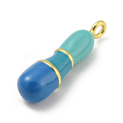 Brass Enamel Pendants KK-E093-03G-I-1