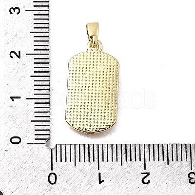 Brass Enamel Pendants KK-P336-14G-01-1
