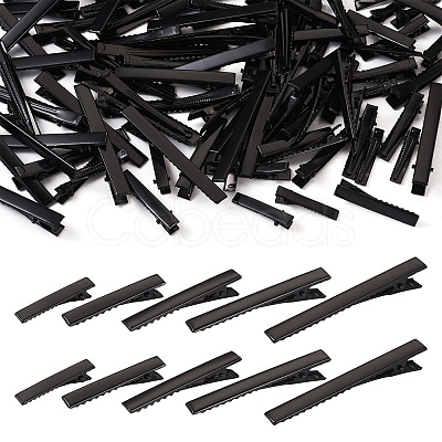 100Pcs 5 Styles Iron Alligator Hair Clips Findings PHAR-TA0001-07-1