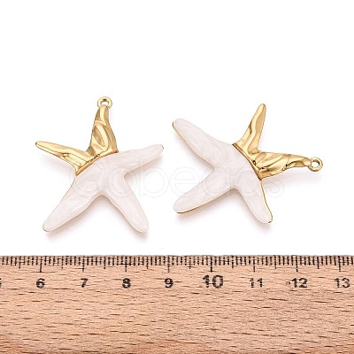 304 Stainless Steel and Resin Pendants X-STAS-T068-95G-1