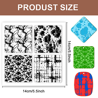 Silicone Clay Texture Mat AJEW-WH0447-028-1