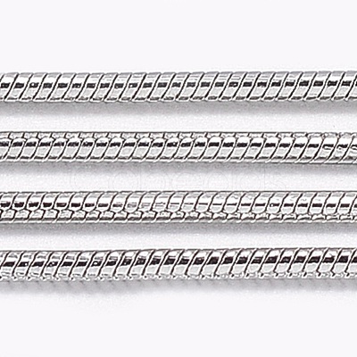 Tarnish Resistant 304 Stainless Steel Round Snake Chains CHS-K007-06A-1