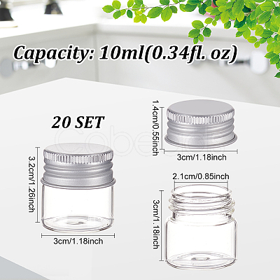 Glass Empty Cosmetic Containers CON-WH0084-41A-1